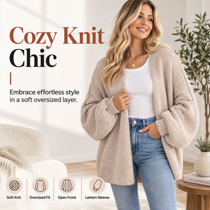 Women's Oversized Cardigan Sweater