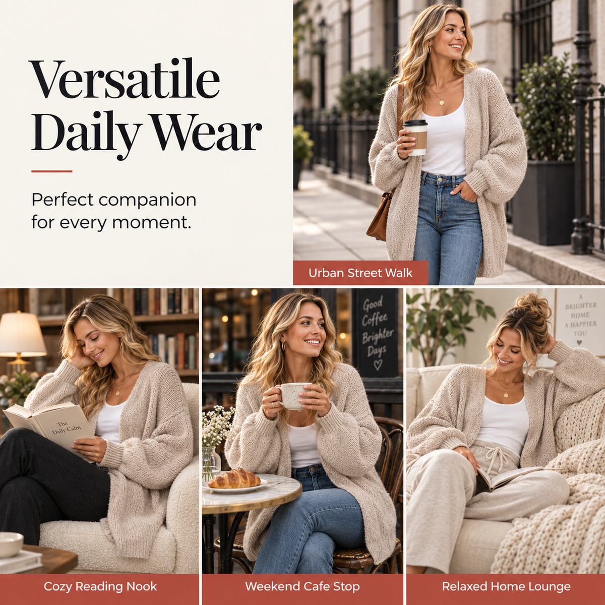 Women's Oversized Cardigan Sweater
