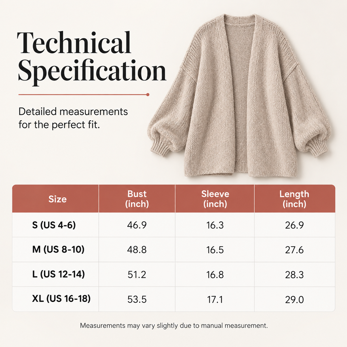 Women's Oversized Cardigan Sweater
