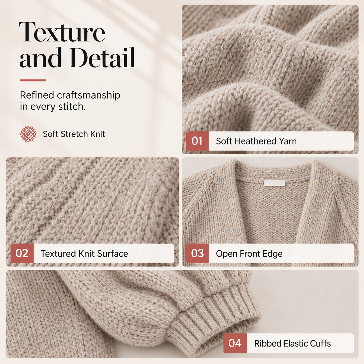 Women's Oversized Cardigan Sweater