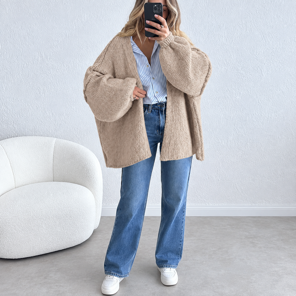 Women's Oversized Cardigan Sweater